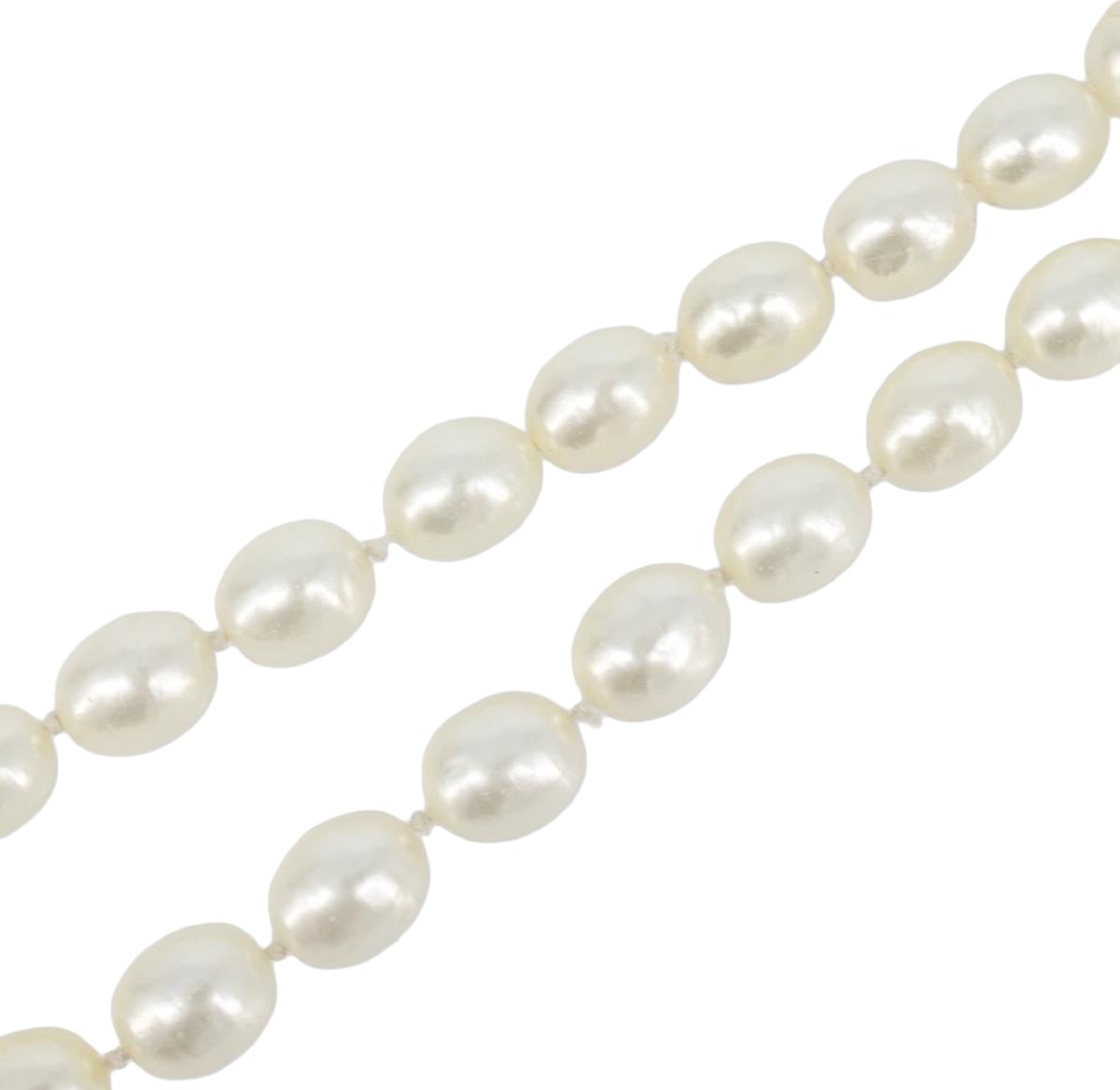 Chanel CC Pearl Metal and Pearls