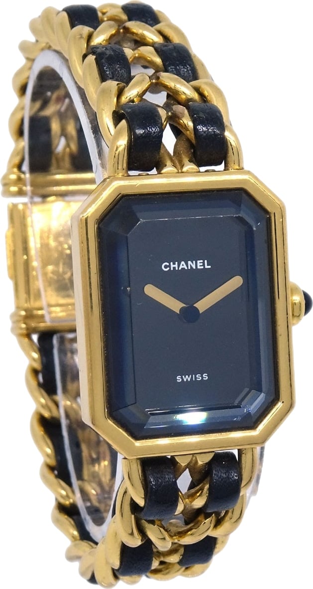 Chanel Premiere Rock Quartz Plated Metal and Leather 20