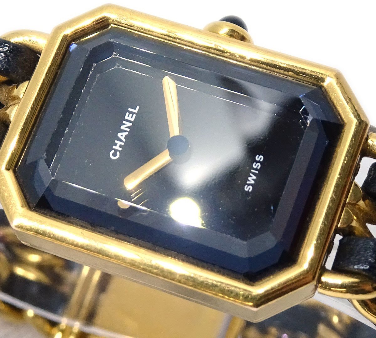 Chanel Premiere Rock Quartz Plated Metal and Leather 20