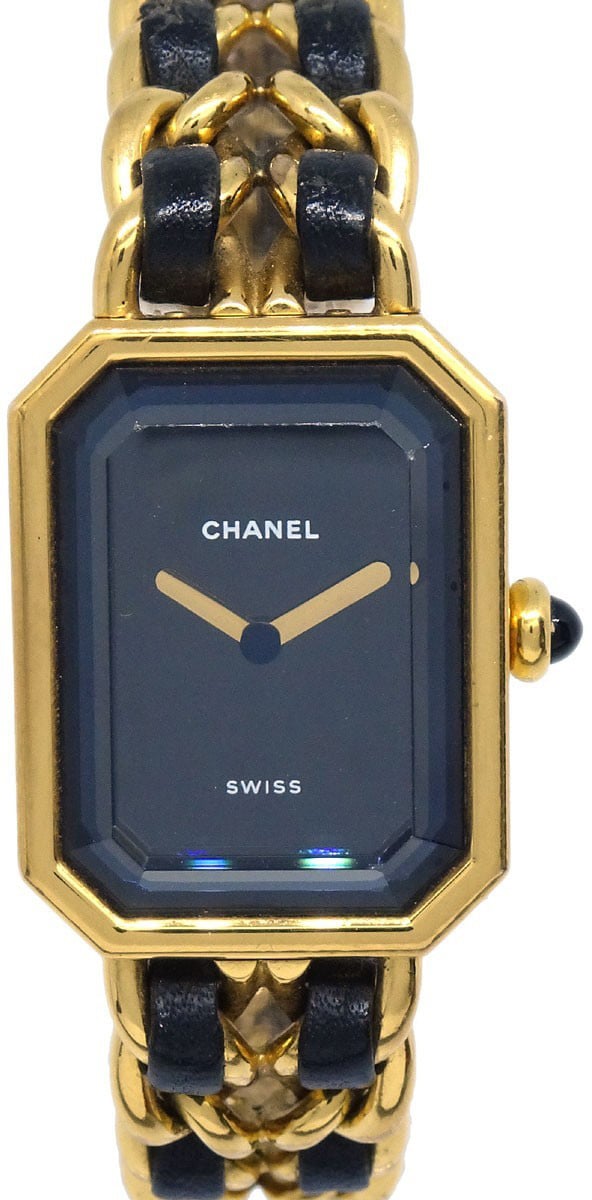 Chanel Premiere Rock Quartz Plated Metal and Leather 20