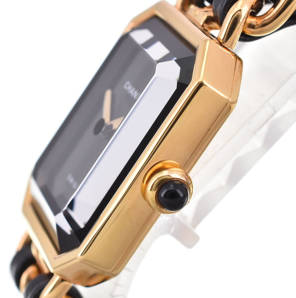 Chanel Premiere Rock Quartz Plated Metal and Leather 20