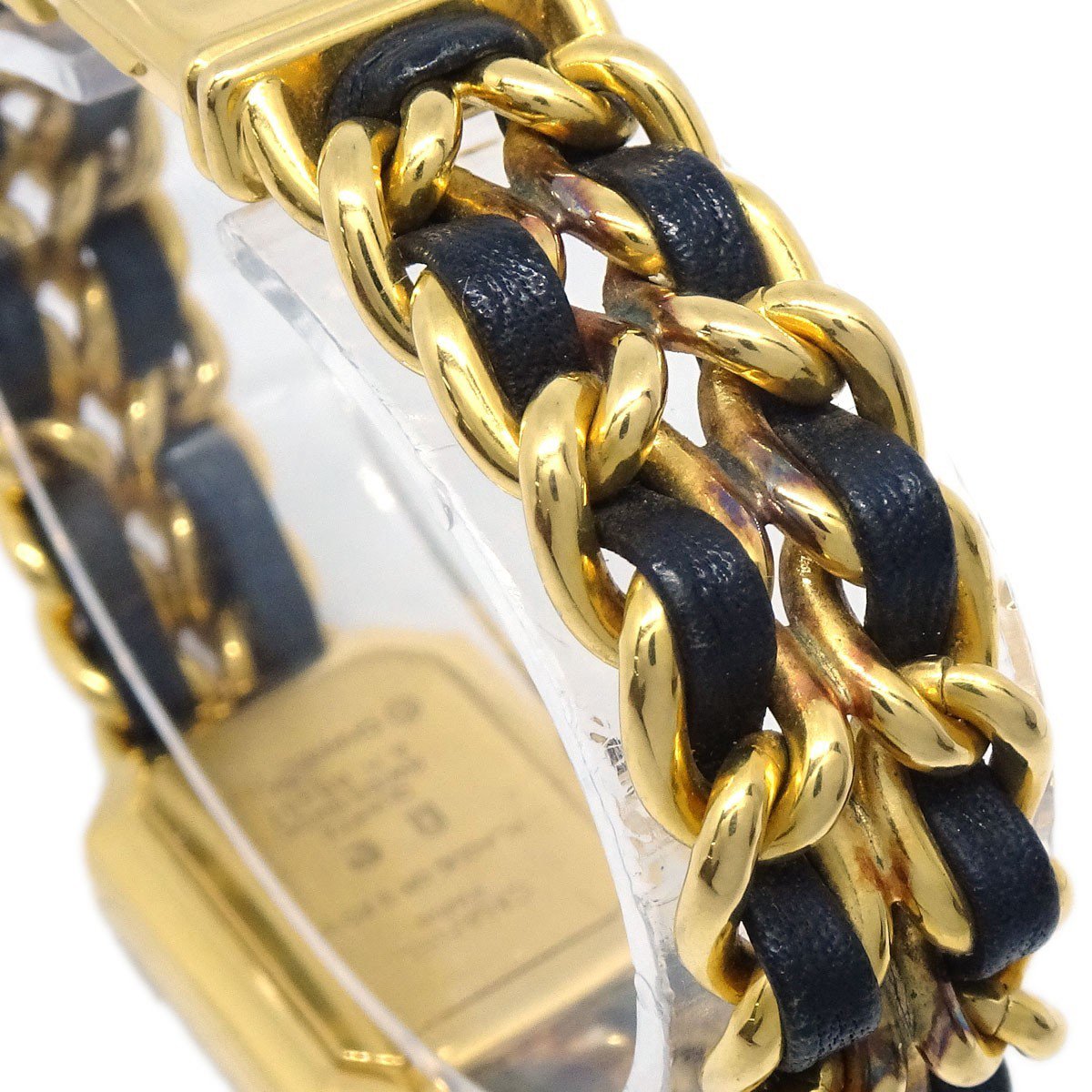 Chanel Premiere Rock Quartz Plated Metal and Leather 20