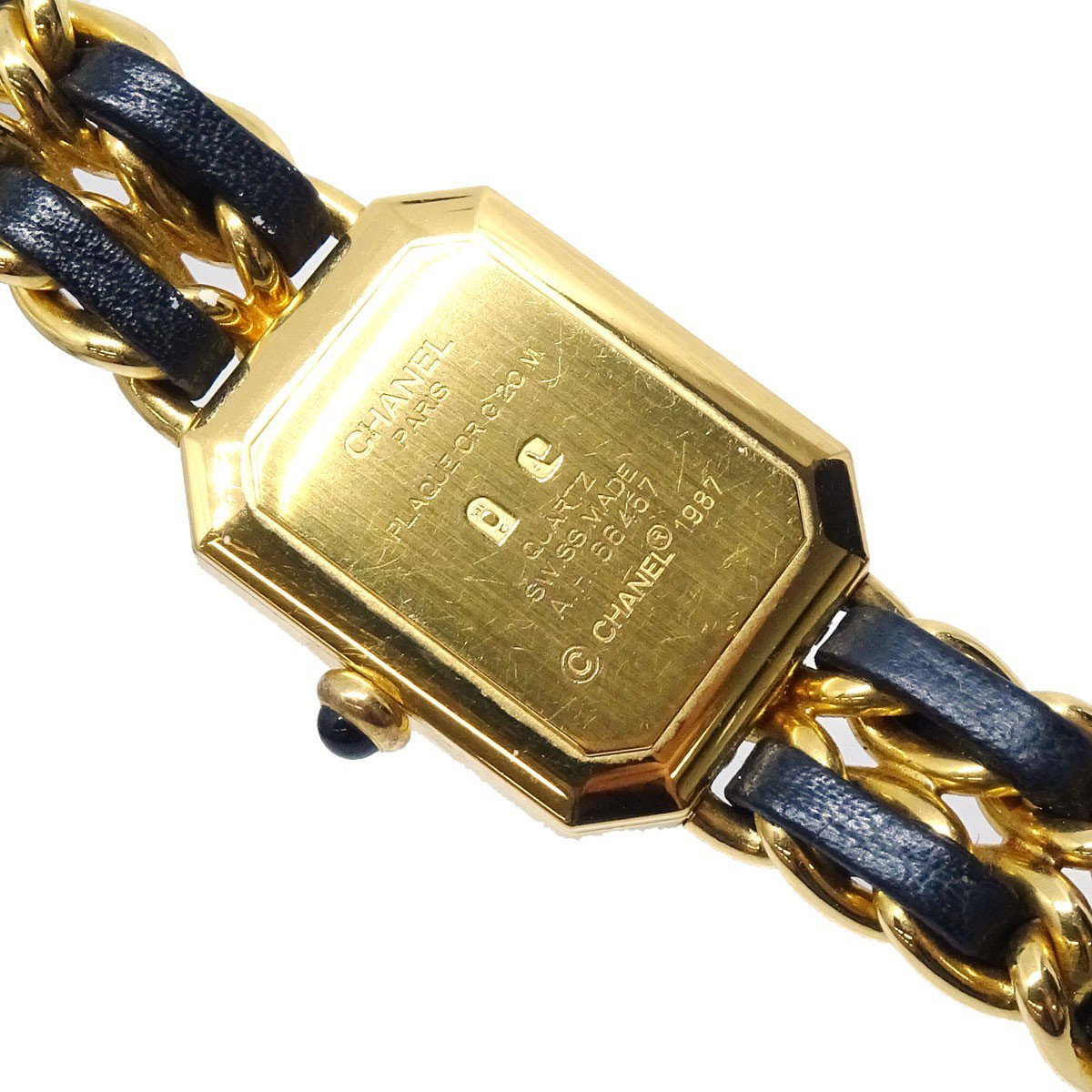 Chanel Premiere Rock Quartz Plated Metal and Leather 20