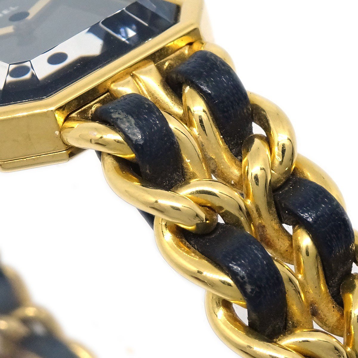 Chanel Premiere Rock Quartz Plated Metal and Leather 20