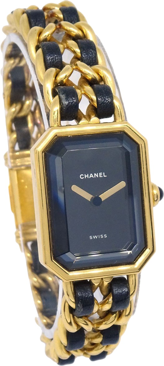 Chanel Premiere Rock Quartz Plated Metal and Leather 20