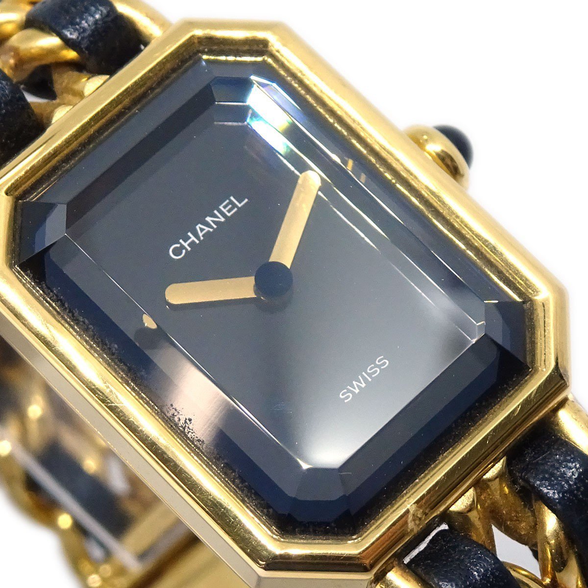 Chanel Premiere Rock Quartz Plated Metal and Leather 20