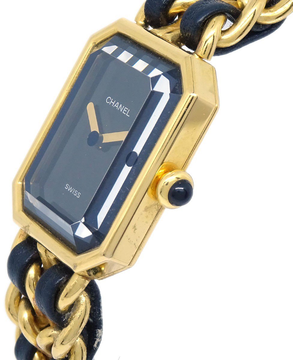 Chanel Premiere Rock Quartz Plated Metal and Leather 20