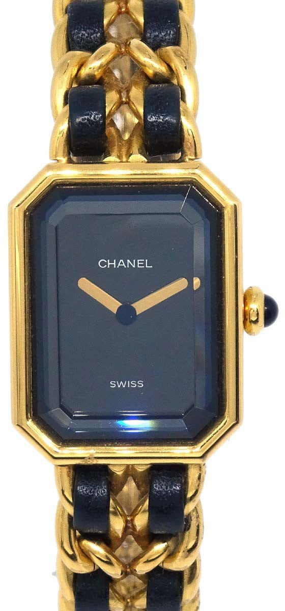 Chanel Premiere Rock Quartz Plated Metal and Leather 20