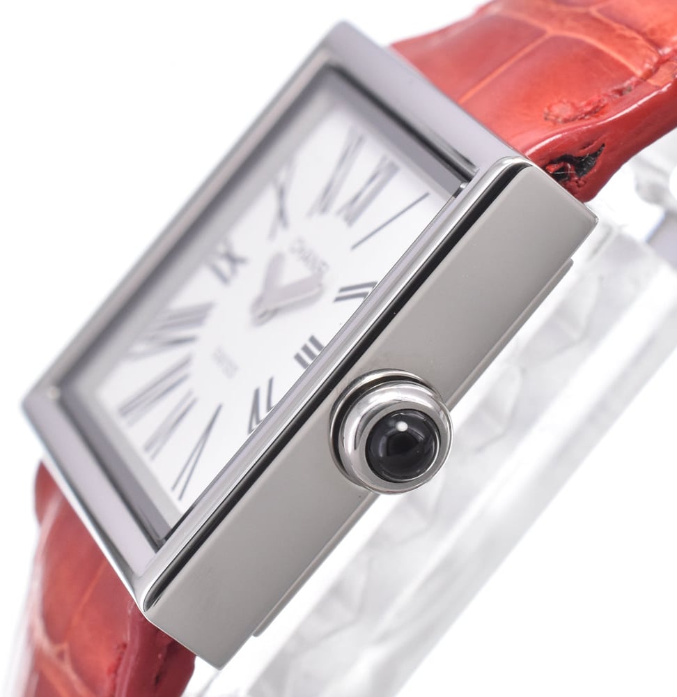Chanel Vintage Mademoiselle Quartz Leather & steel