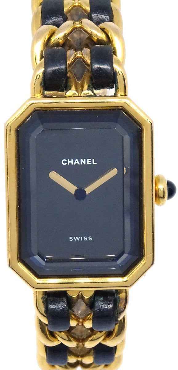 Chanel Premiere Rock Quartz Plated Metal and Leather 20