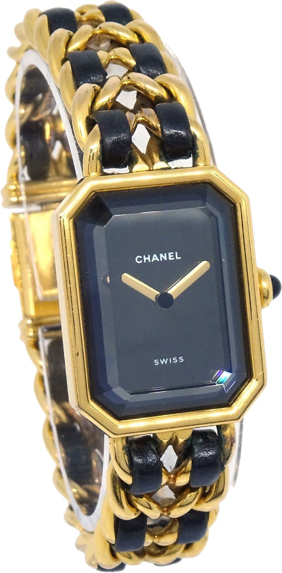 Chanel Premiere Rock Quartz Plated Metal and Leather 20
