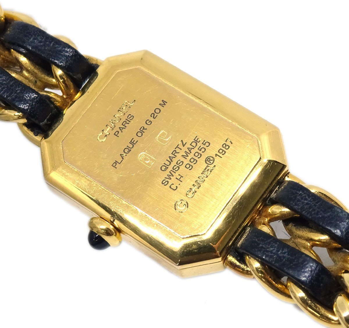 Chanel Premiere Rock Quartz Plated Metal and Leather 20