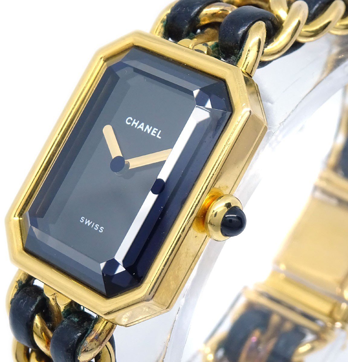 Chanel Premiere Rock Quartz Plated Metal and Leather 20