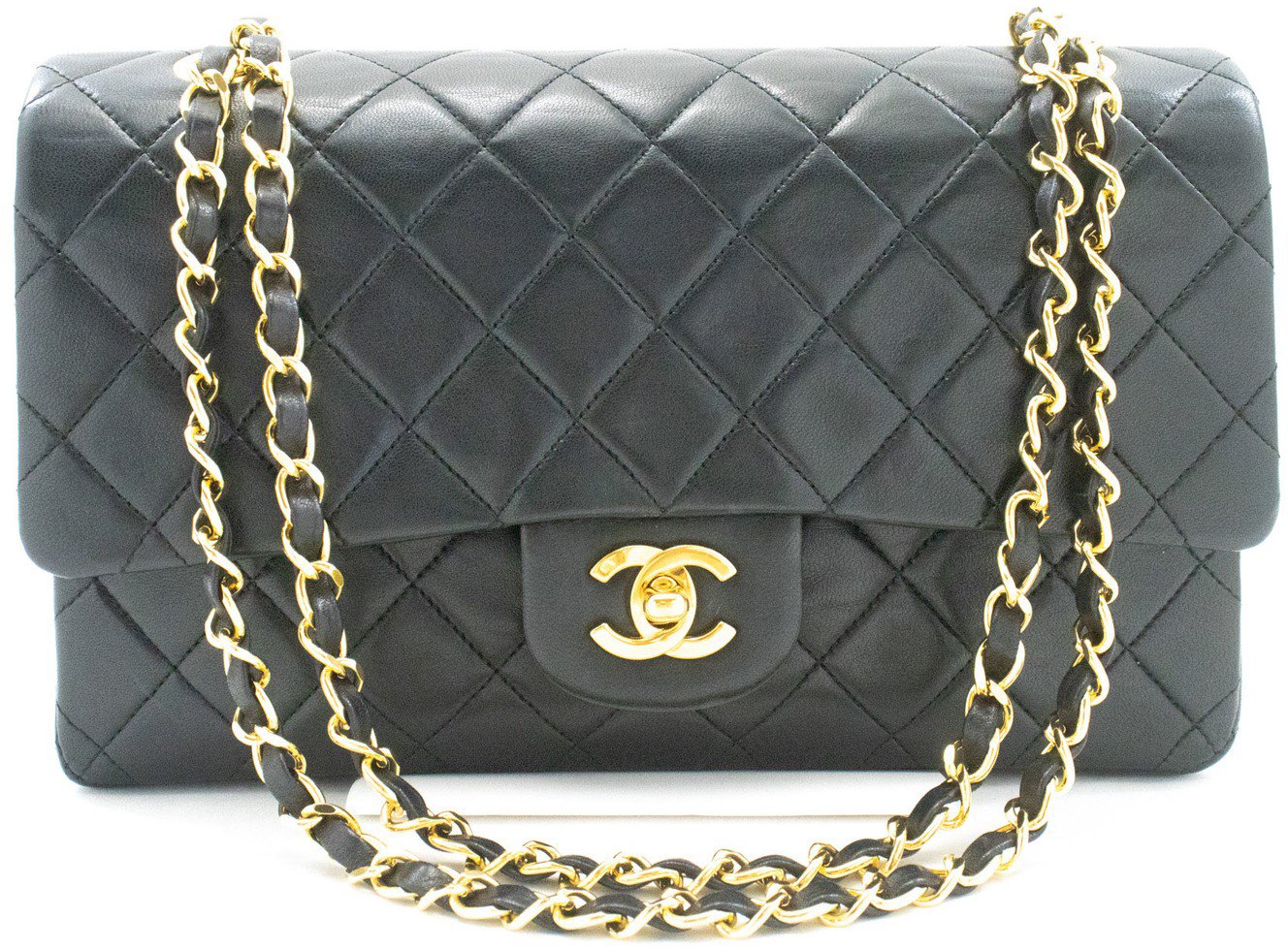 Chanel Classic Timeless Double Flap Quilted Lambskin Medium