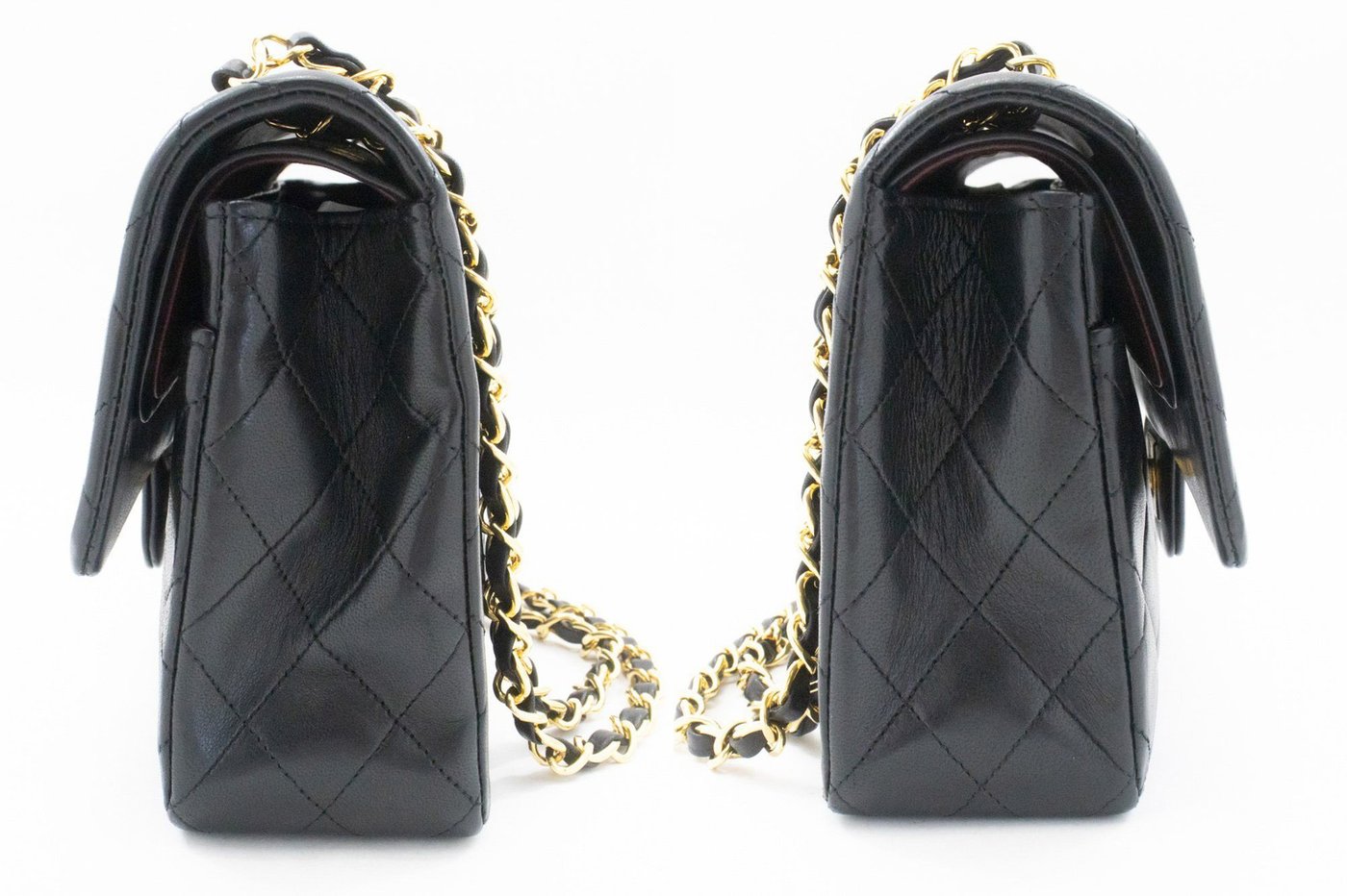 Chanel Classic Timeless Double Flap Quilted Lambskin Medium