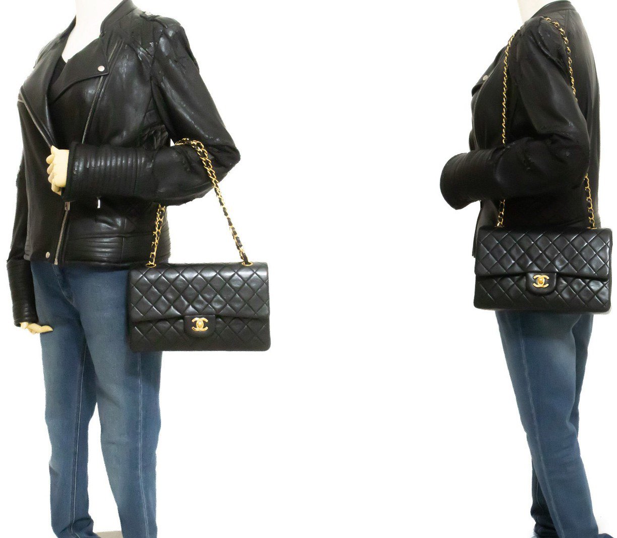 Chanel Classic Timeless Double Flap Quilted Lambskin Medium
