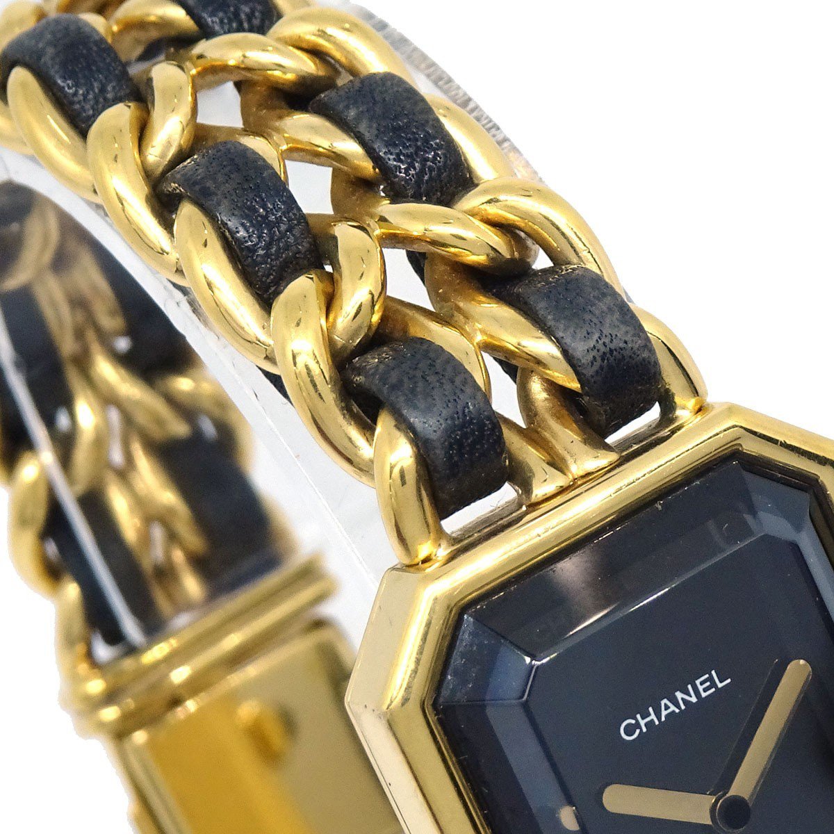 Chanel Premiere Rock Quartz Plated Metal and Leather 20
