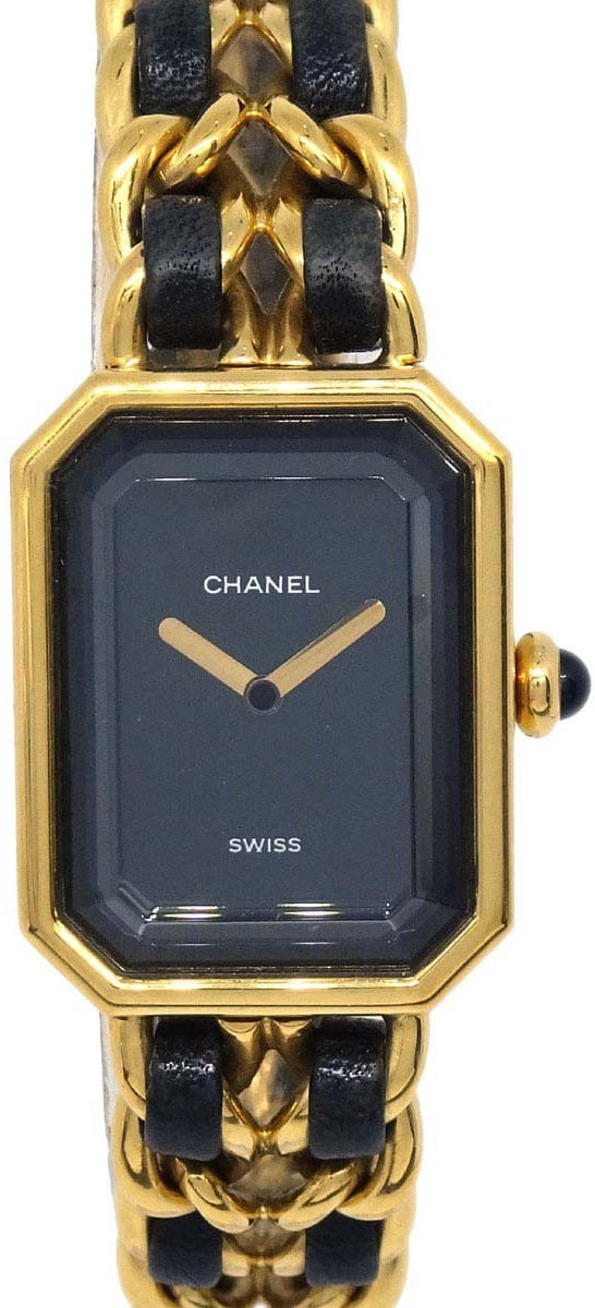 Chanel Premiere Rock Quartz Plated Metal and Leather 20