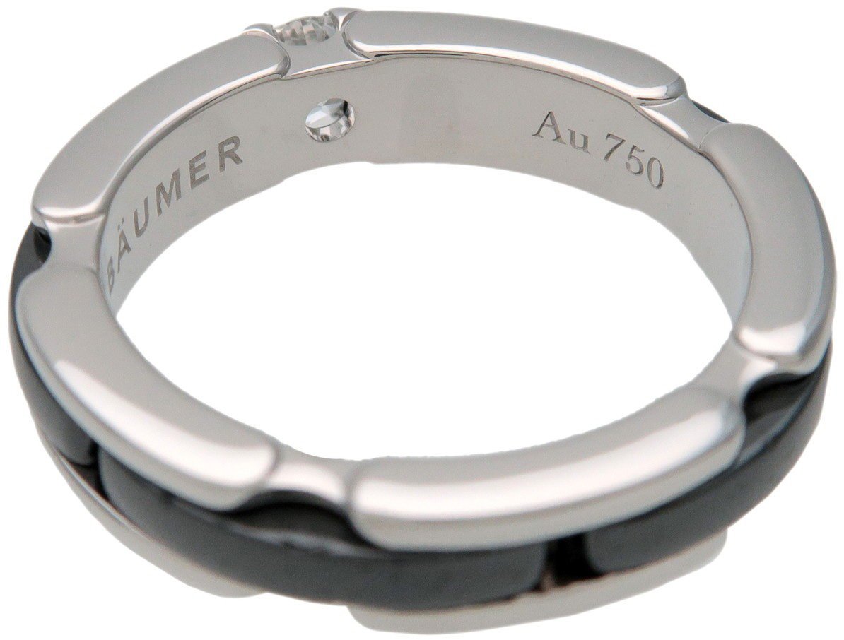 Chanel Ultra Link 18K White Gold and Ceramic with Diamond