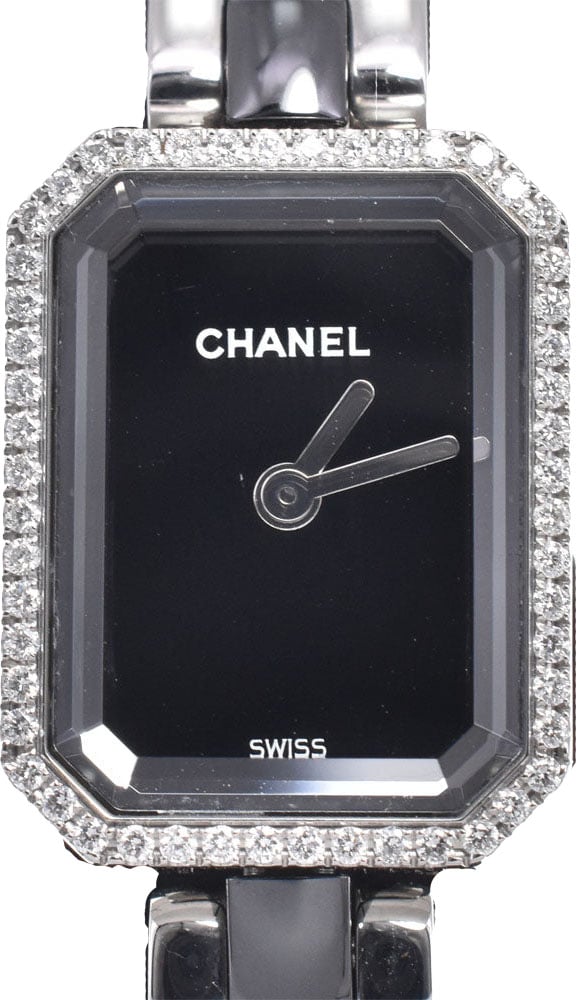 Chanel Premiere Mini Quartz Stainless Steel and Ceramic with Diamond Bezel 15