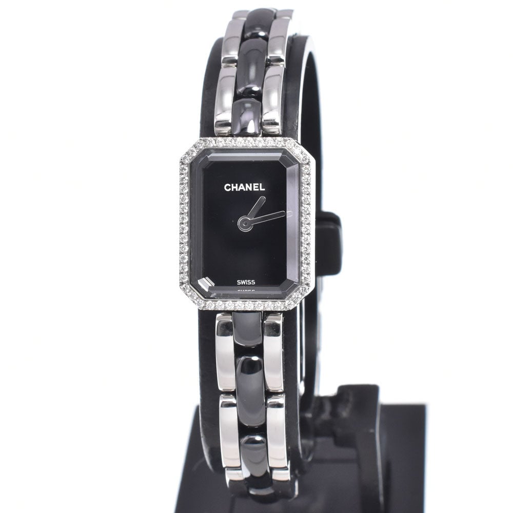Chanel Premiere Mini Quartz Stainless Steel and Ceramic with Diamond Bezel 15
