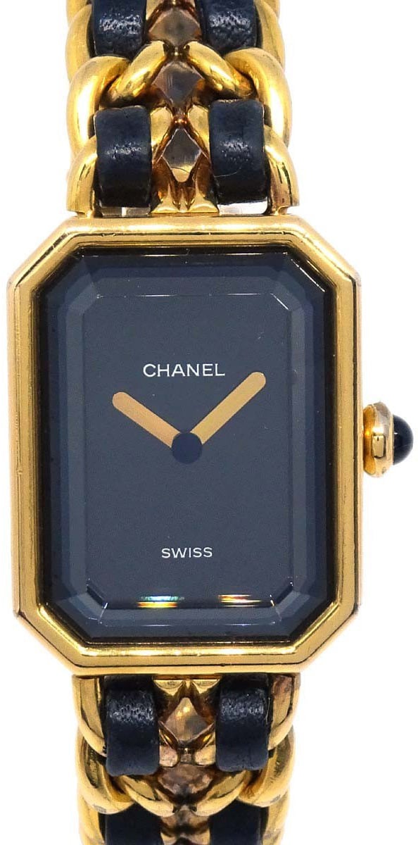 Chanel Premiere Rock Quartz Plated Metal and Leather 20