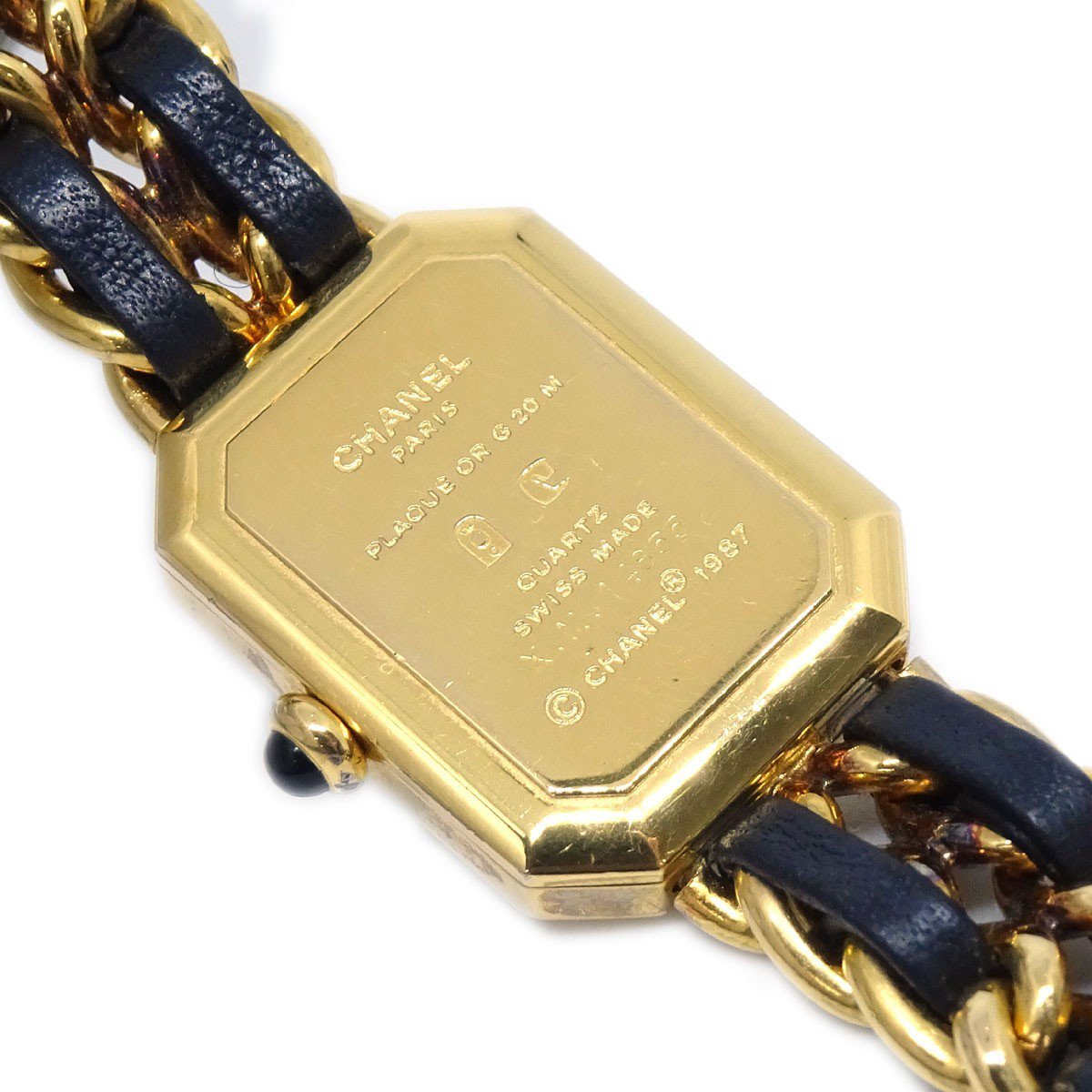 Chanel Premiere Rock Quartz Plated Metal and Leather 20