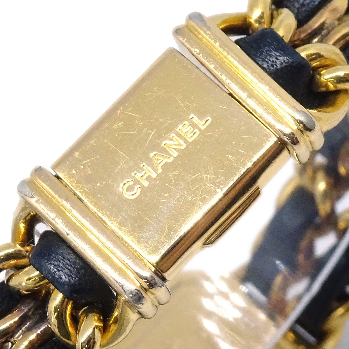 Chanel Premiere Rock Quartz Plated Metal and Leather 20