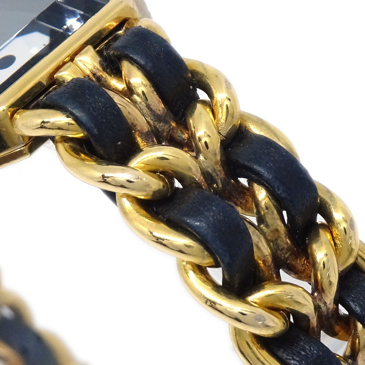 Chanel Premiere Rock Quartz Plated Metal and Leather 20
