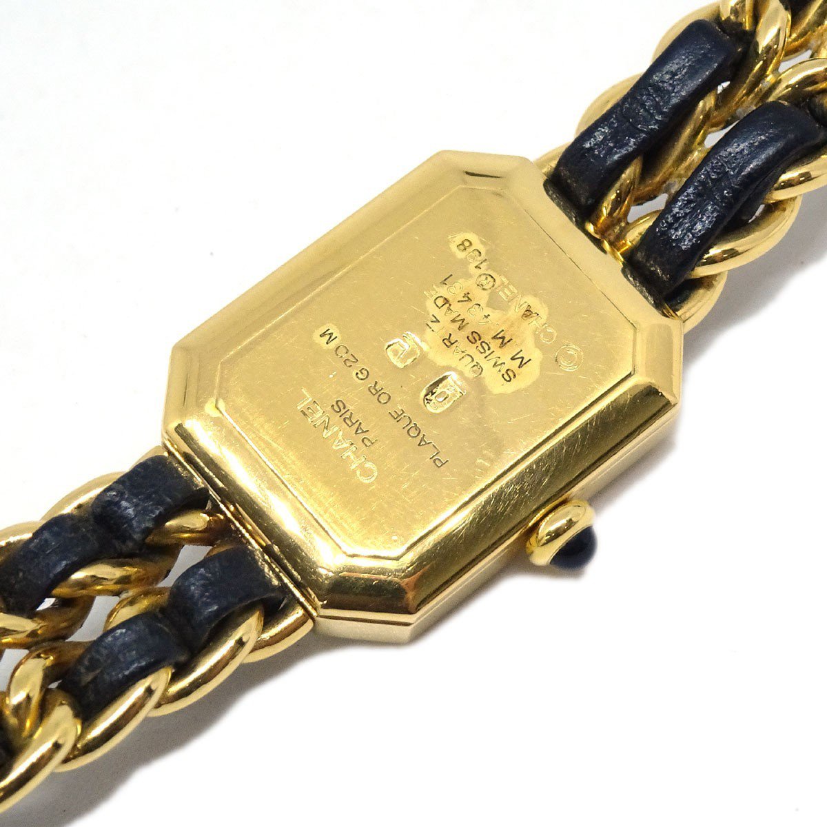 Chanel Premiere Rock Quartz Plated Metal and Leather 20