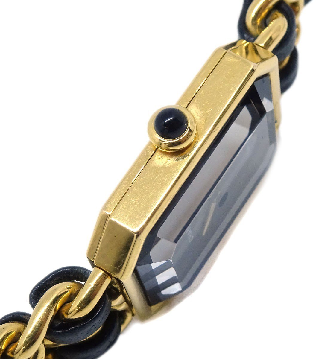 Chanel Premiere Rock Quartz Plated Metal and Leather 20