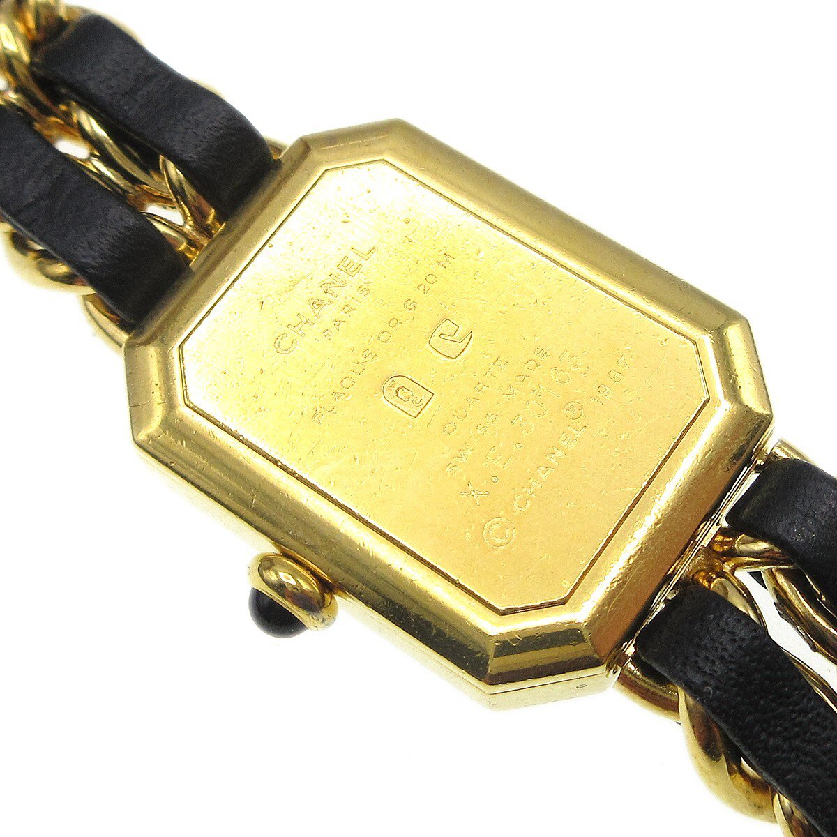 Chanel Premiere Rock Quartz Plated Metal and Leather 20
