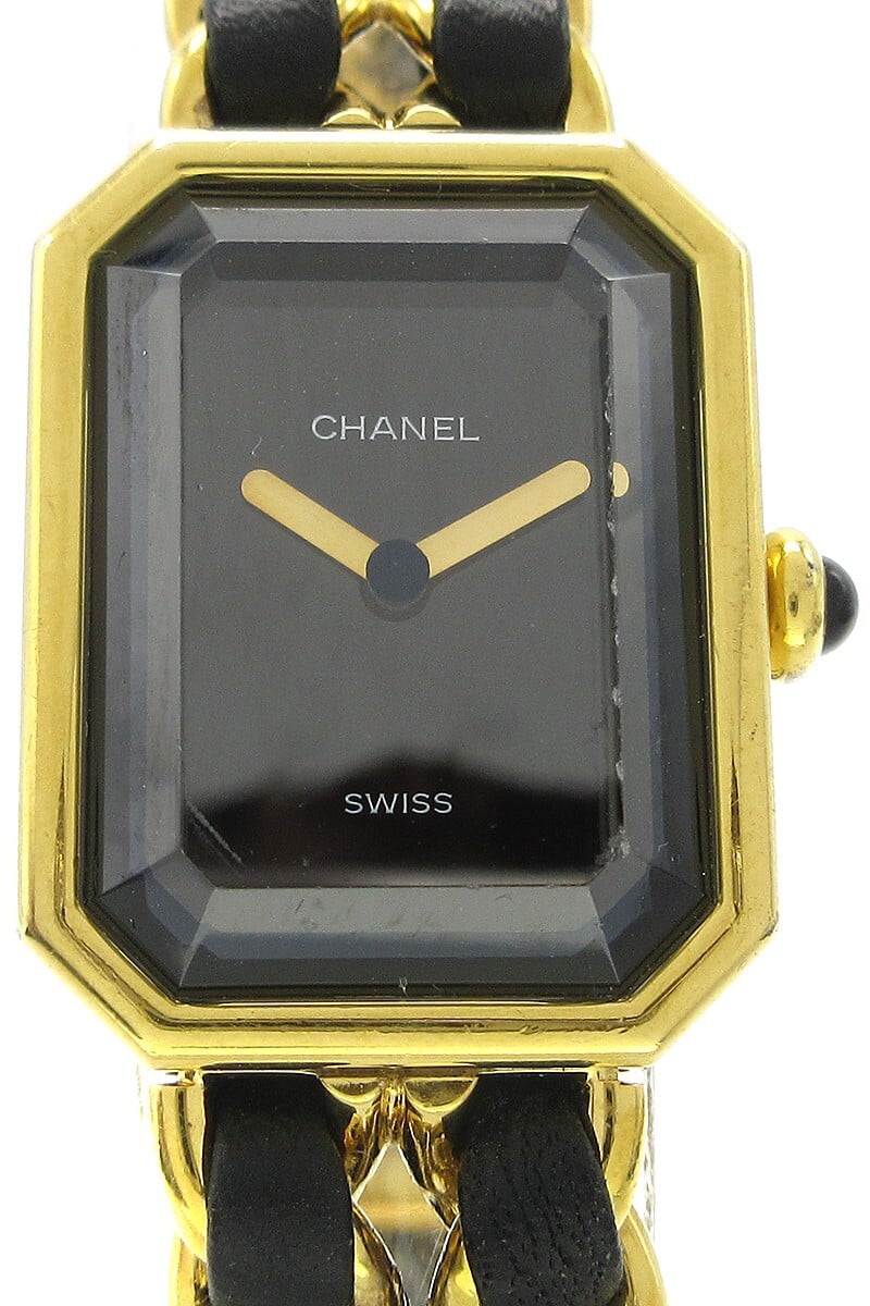 Chanel Premiere Rock Quartz Plated Metal and Leather 20