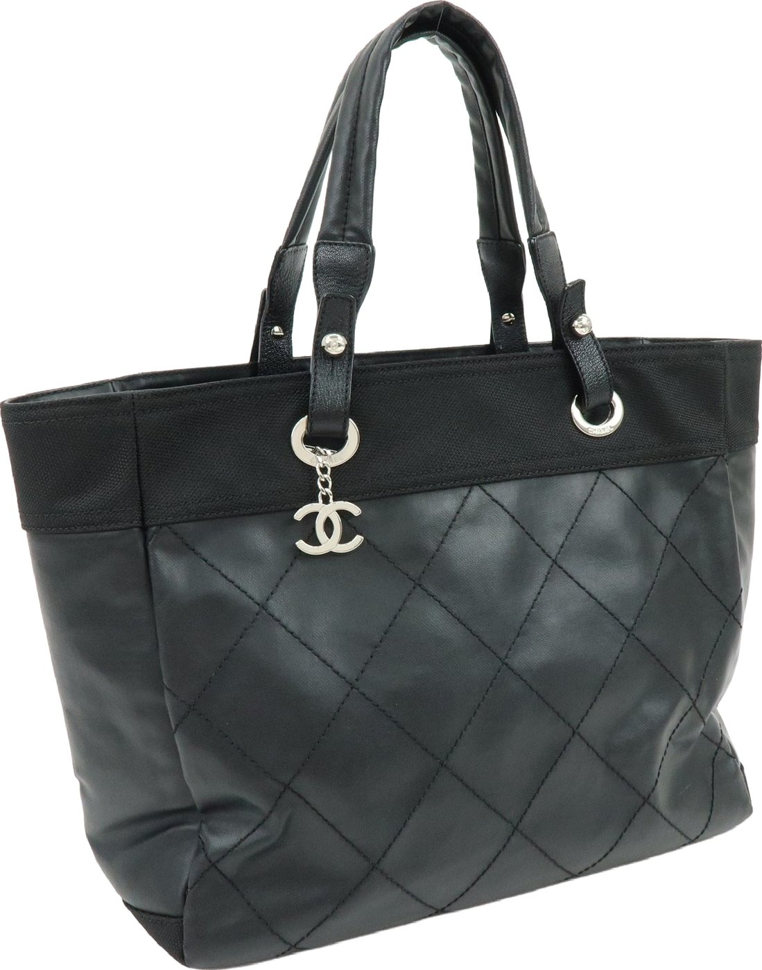 Chanel Biarritz Quilted Coated Canvas Large