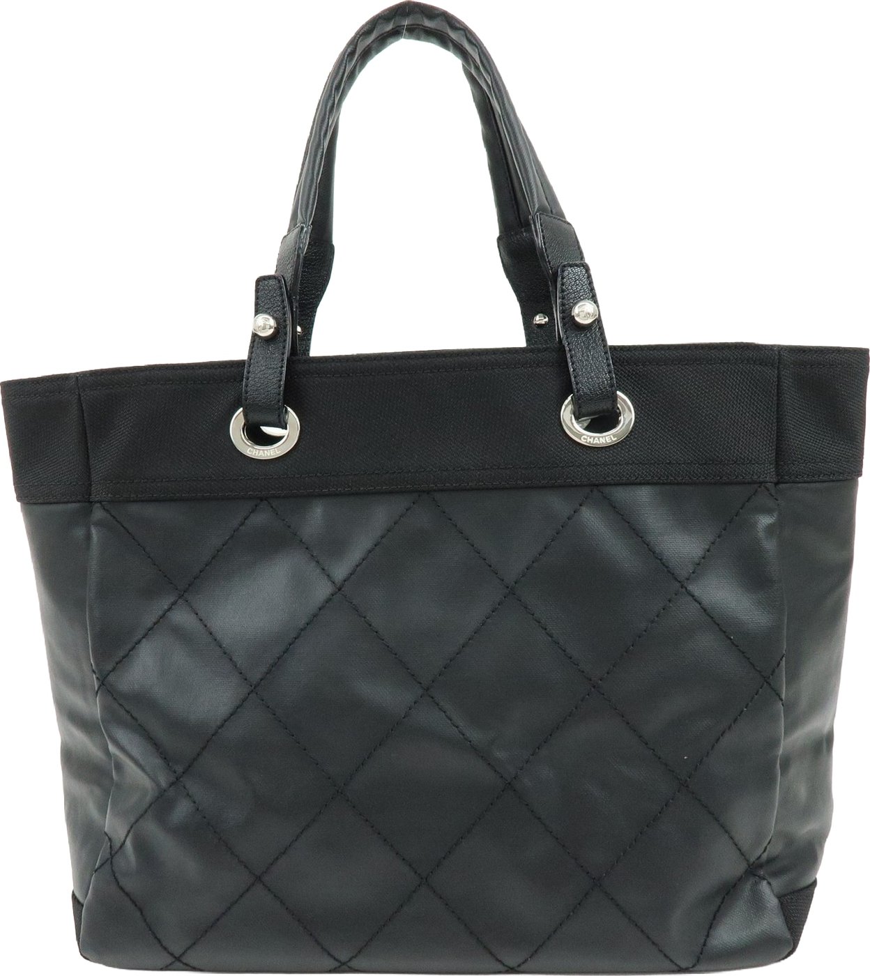Chanel Biarritz Quilted Coated Canvas Large