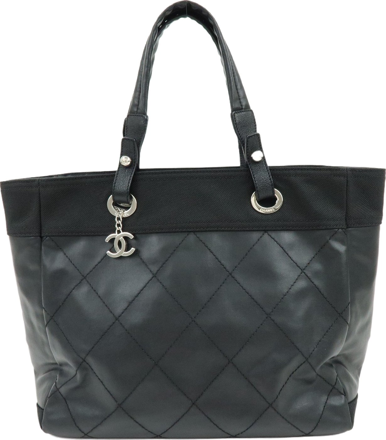 Chanel Biarritz Quilted Coated Canvas Large