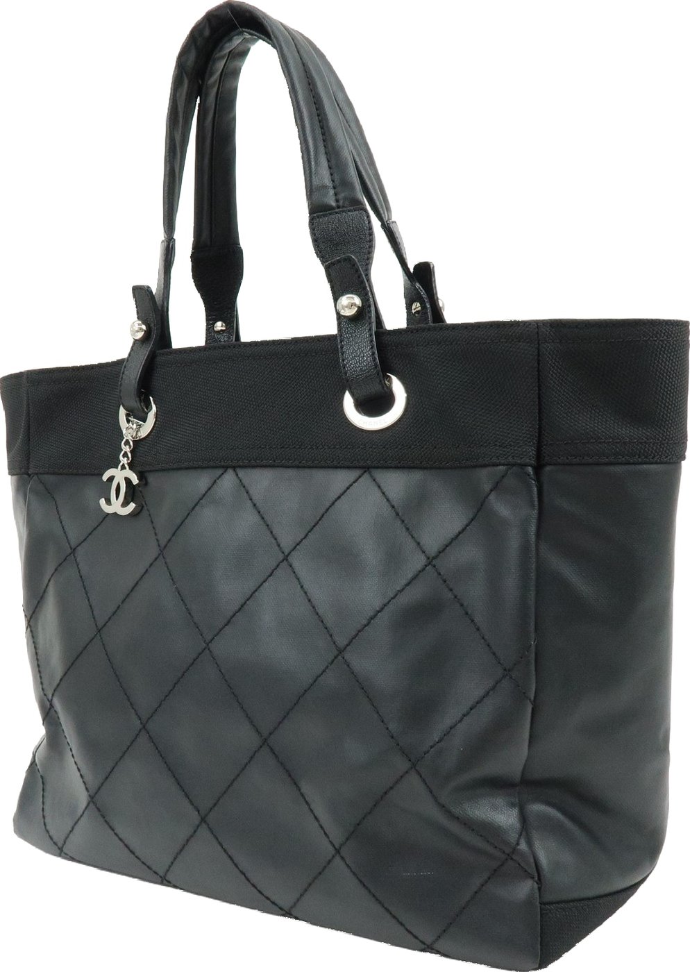 Chanel Biarritz Quilted Coated Canvas Large