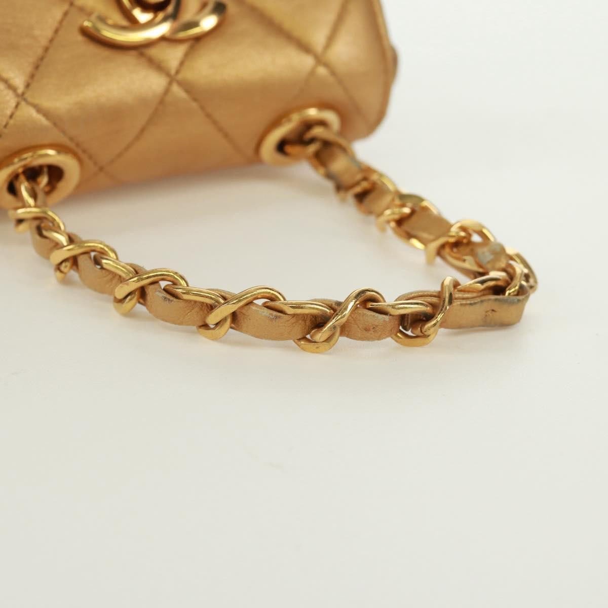 Chanel Classic Flap Charm Chain Belt Quilted Caviar Mini