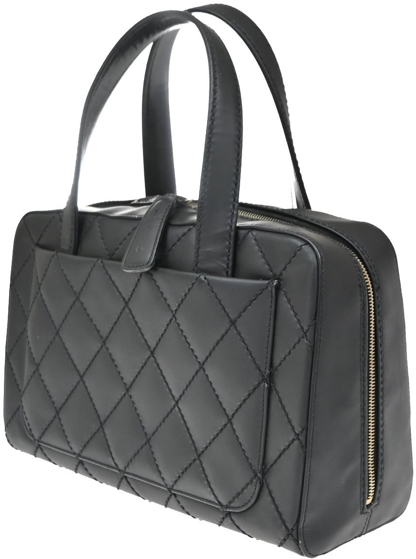 Chanel Wild Stitch Handbag Quilted Calfskin