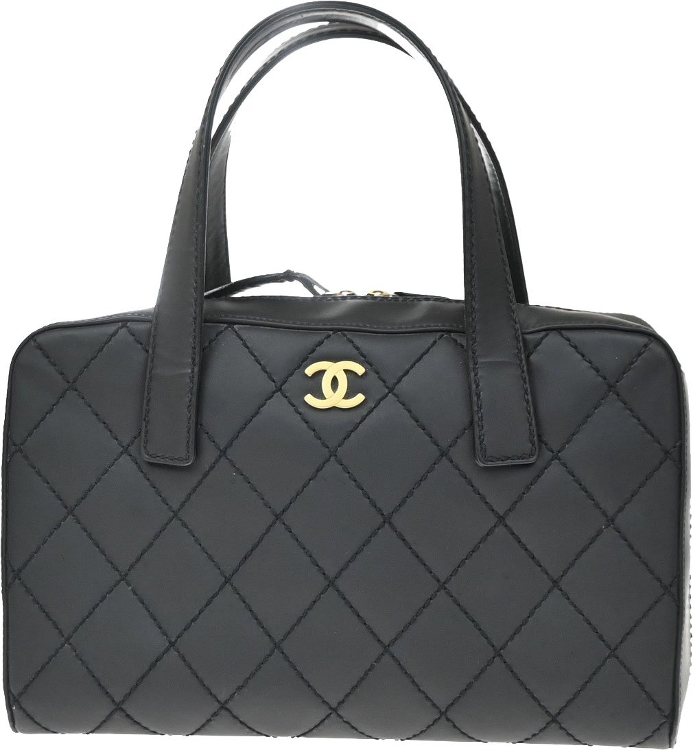 Chanel Wild Stitch Handbag Quilted Calfskin