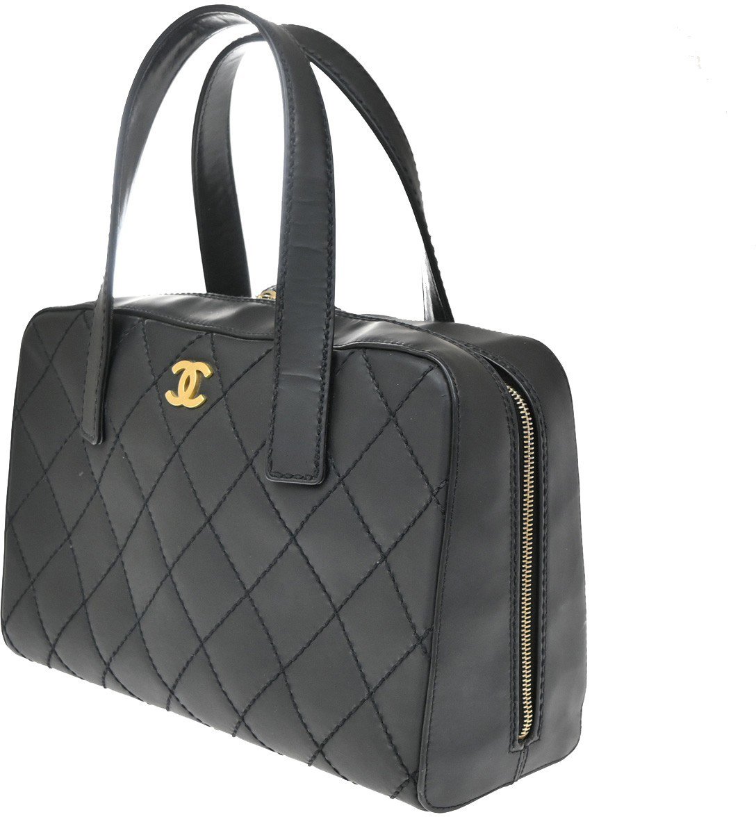 Chanel Wild Stitch Handbag Quilted Calfskin