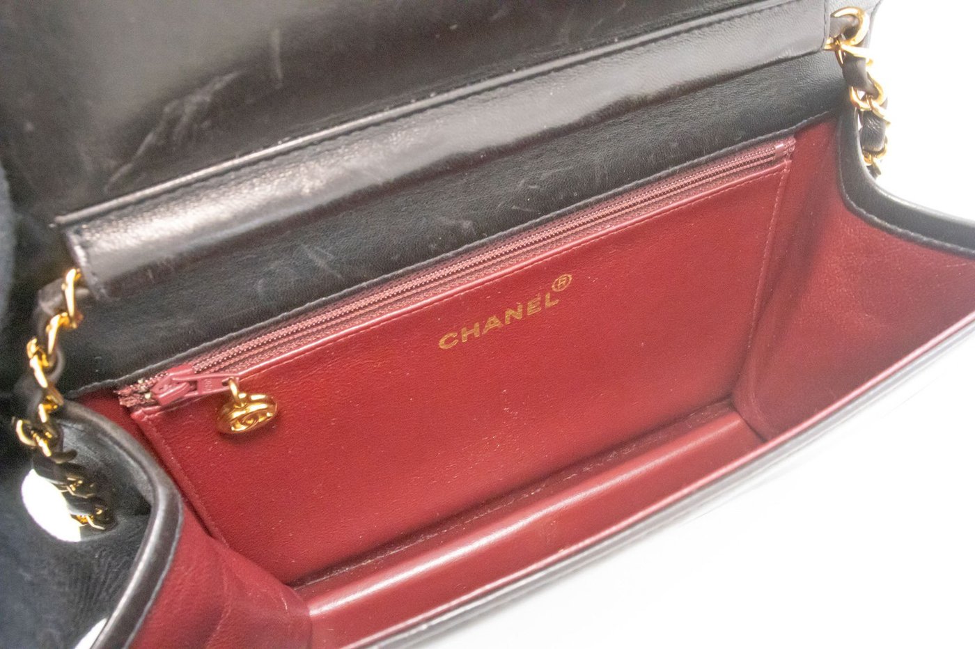 Chanel Vintage Full Flap Quilted Lambskin Mini