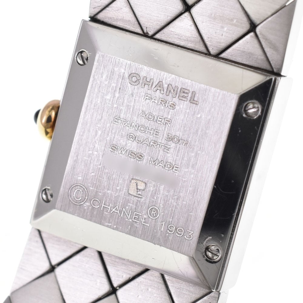 Chanel Matelasse Quartz Stainless Steel 19
