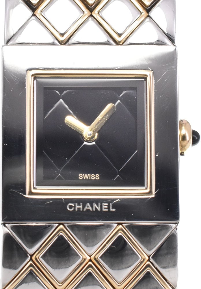 Chanel Matelasse Quartz Stainless Steel 19