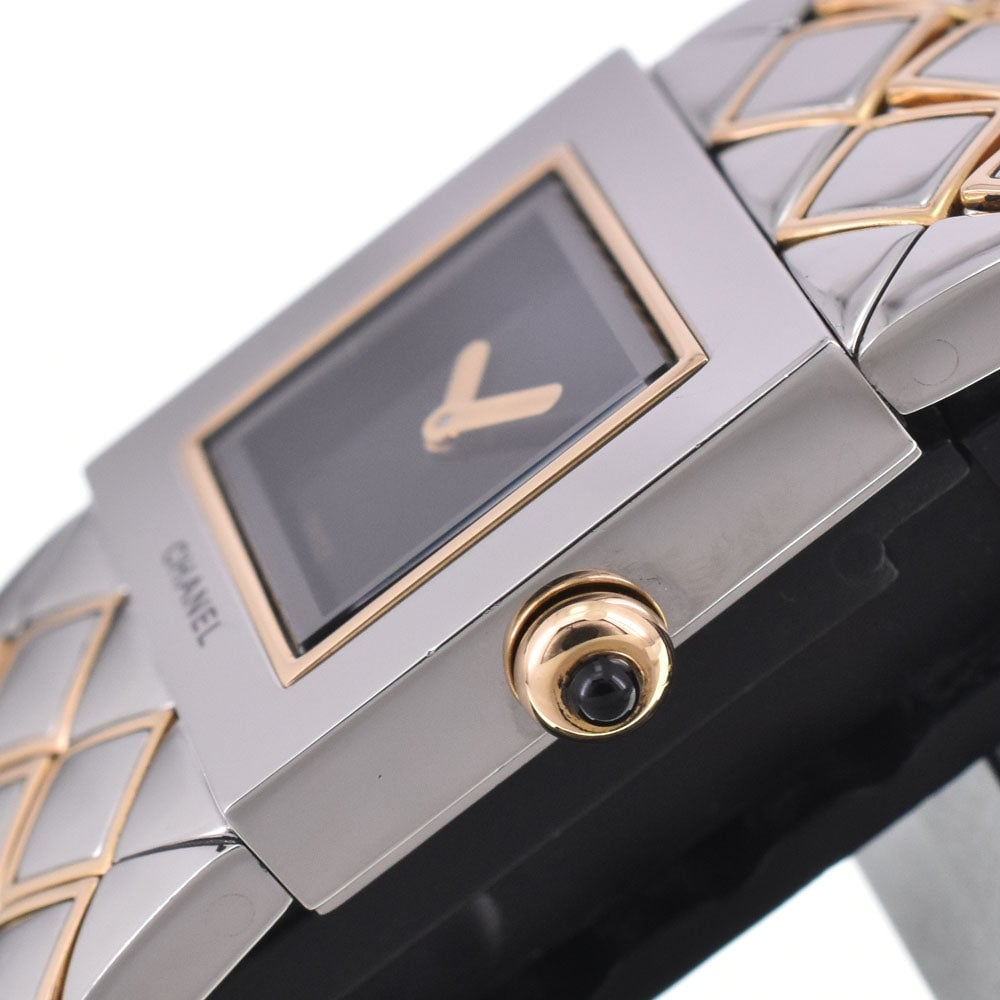 Chanel Matelasse Quartz Stainless Steel 19
