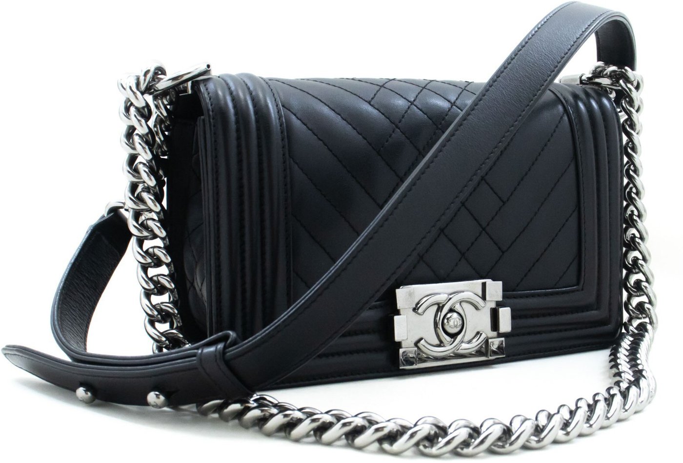 Chanel Boy Flap Quilted Calfskin Small