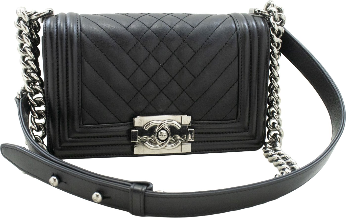 Chanel Boy Flap Quilted Calfskin Small