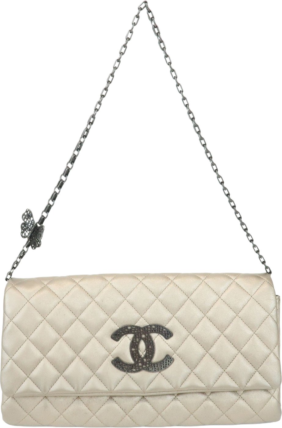 Chanel Butterfly Chain Clutch Quilted Lambskin