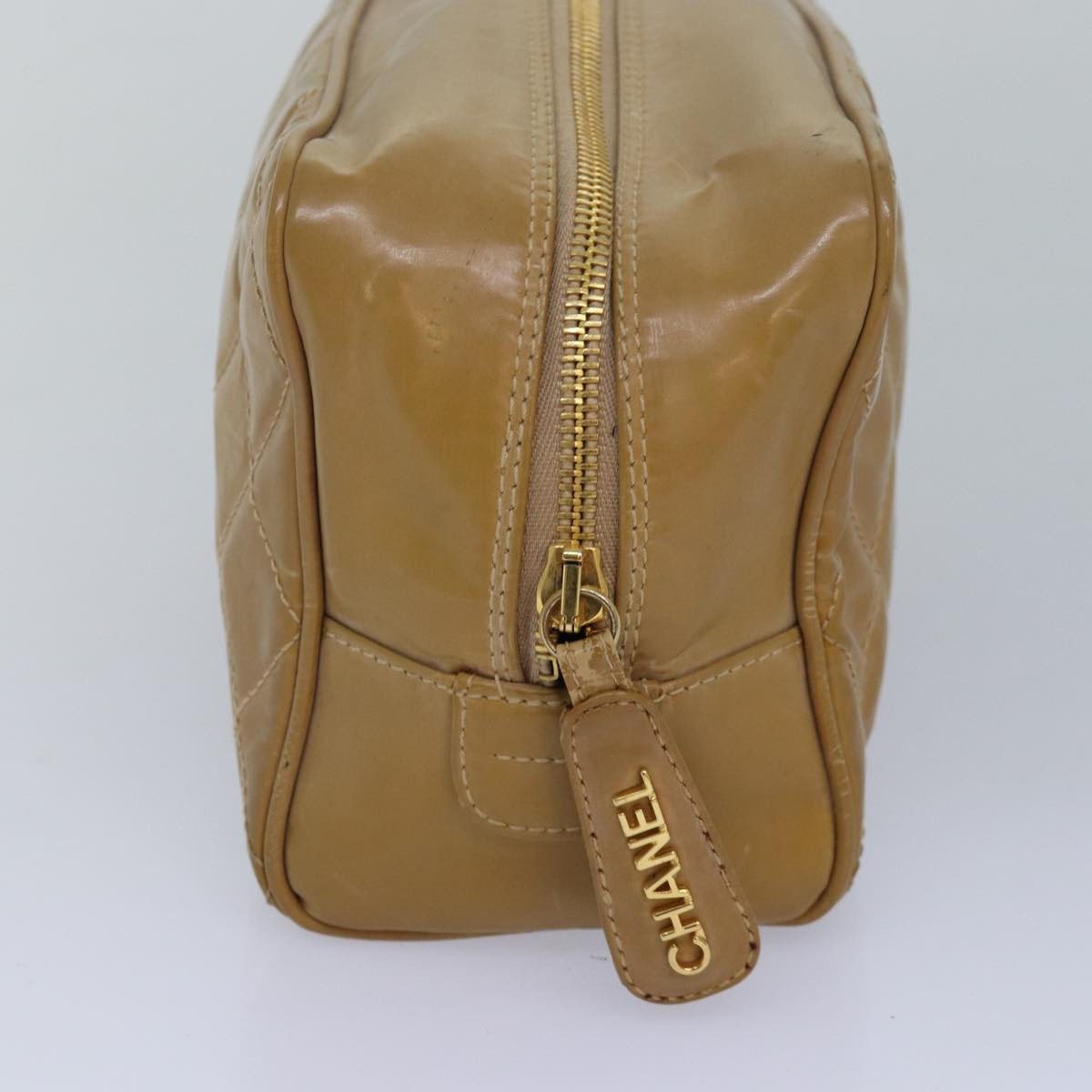 Chanel Square Stitch Toiletry Lambskin Small