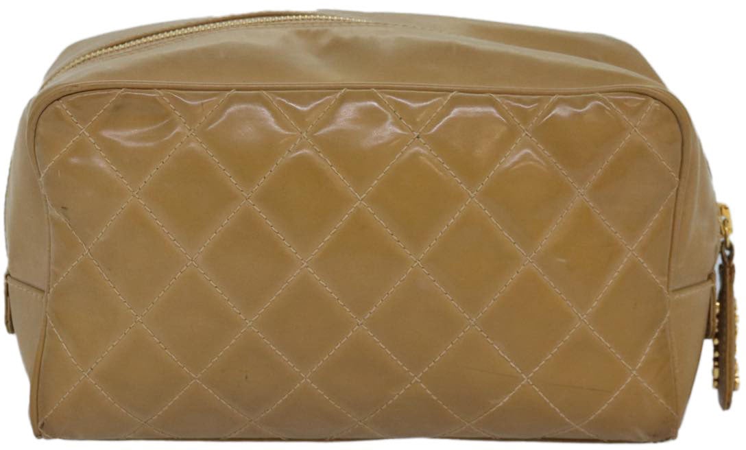 Chanel Square Stitch Toiletry Lambskin Small